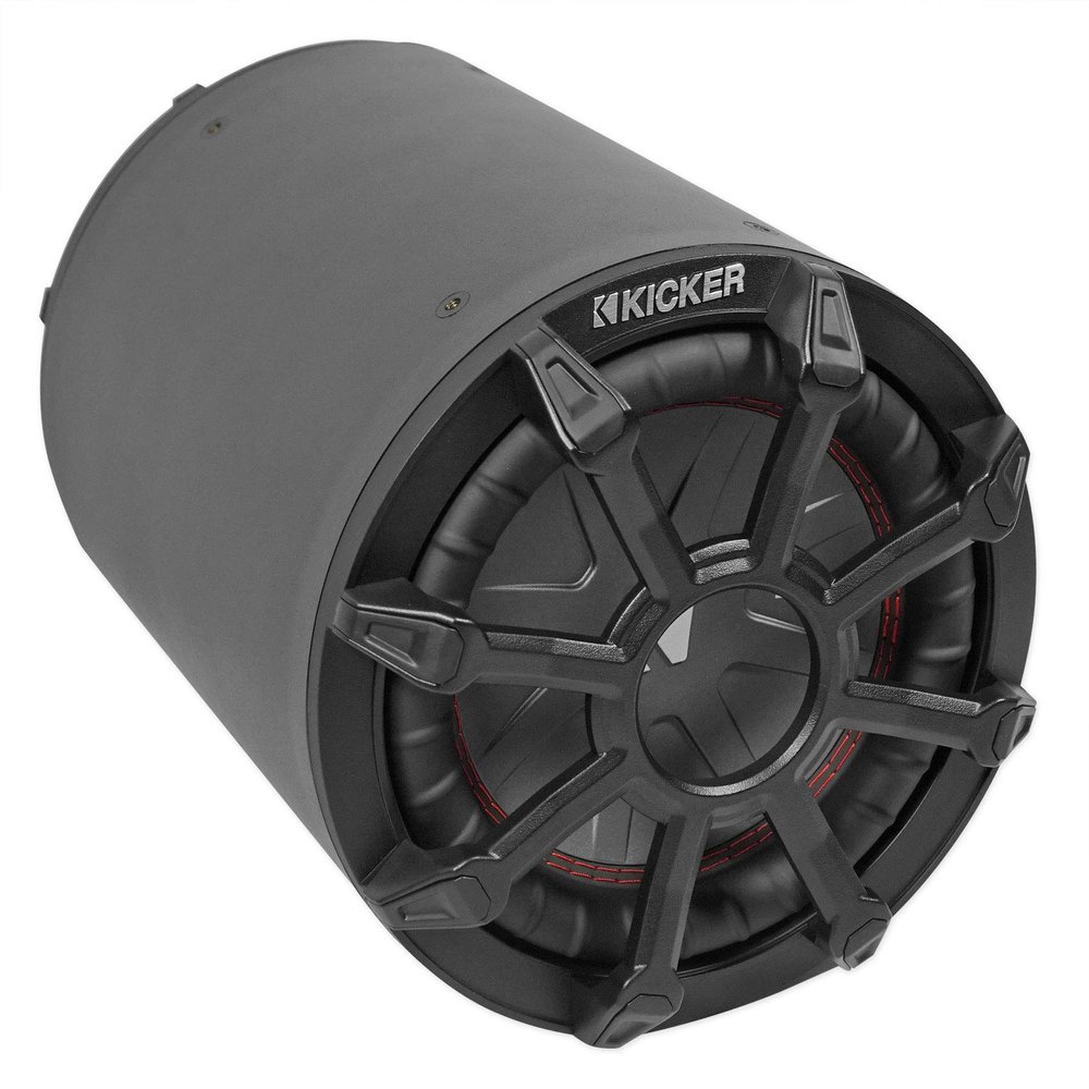 KICKER 46CWTB82 8" 600w Marine Loaded Subwoofer Enclosure+Passive Radiator TB8