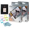 FUJIFILM INSTAX Wide Brushed Metallics Instant Film Bundle  20 Exposures + Album, Photo Frames & BluebirdSales Cleaning Cloth view 1
