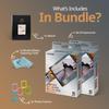 FUJIFILM INSTAX Wide Brushed Metallics Instant Film Bundle  20 Exposures + Album, Photo Frames & BluebirdSales Cleaning Cloth view 2