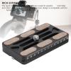 60mm Quick Release Plate, Aluminum Alloy Camera Mount Adapter with 1/4 Screw Hole, Universal for Cameras Stablizers Switch Between Tripod/Monopod view 3