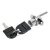 QXCIVR Useful Practical Security Lock Door Lock Cupboard Desk File Drawer Hardware Showcases with 2 Keys Zinc Alloy(Silver 16mm) view 1