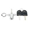 QXCIVR Useful Practical Security Lock Door Lock Cupboard Desk File Drawer Hardware Showcases with 2 Keys Zinc Alloy(Silver 16mm) view 2
