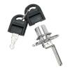 QXCIVR Useful Practical Security Lock Door Lock Cupboard Desk File Drawer Hardware Showcases with 2 Keys Zinc Alloy(Silver 16mm) view 4