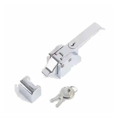 QXCIVR DK615 Oven Refrigerator Door cabinets Freezer Handles hasps Buckle Strong Industrial Cabinet Lock(Chrome with Key)