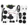 Motorcycle Bluetooth Headset 1000 Meters 6 to 10 Riders Bluetooth Helmet Headset Conversation System with Speaker for Riding Cycling Sports view 1