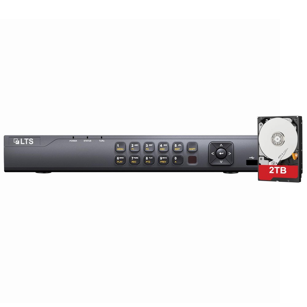 LTS LTN8704QN-P4 8MP/4K 4 Channel PoE NVR H.265+ (LTN8704QN-P4-2TB)