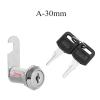 QXCIVR 10/16/20/25mm Cam Lock for Door Cabinet Mailbox Drawer Cupboard with 2 Keys Hardware Accessory(A-30mm) view 3