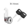 QXCIVR 10/16/20/25mm Cam Lock for Door Cabinet Mailbox Drawer Cupboard with 2 Keys Hardware Accessory(B-16mm) view 3