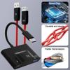 Bloepum Wireless -Compatible Transmitter and Receiver, Streaming Video/Audio to TV/Projector/Monitor for Smartphone Black view 4