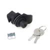 QXCIVR 1 Set Locking Push Button Latch for Marine Boat Radio Box, Tool Box, Electronic Box, Motorcycle Glove Box Lock Black view 1