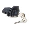 QXCIVR 1 Set Locking Push Button Latch for Marine Boat Radio Box, Tool Box, Electronic Box, Motorcycle Glove Box Lock Black view 3