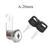 QXCIVR 10/16/20/25mm Cam Lock for Door Cabinet Mailbox Drawer Cupboard with 2 Keys Hardware Accessory(A-20mm) view 3