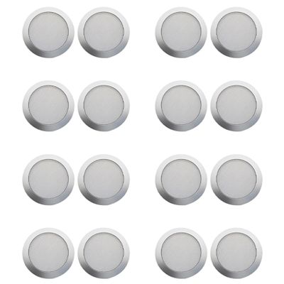 Bloepum 16X Ceiling Speaker Grille, 4-Inch Ceiling Embedded Audio Speaker Grille(Silver)