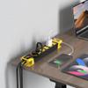 Heavy Duty Power Strip - 6 Outlet Power Strip with Individual Switches Cord Manager Surge Protector 1200J Home Office Garage Industrial Workbench view 4