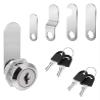 QXCIVR Cabinet Locks Letterbox Lock Cam Lock Set with 2 Keys and 4 Different Lock Plates for Door Cabinet Mailbox Drawer Cupboard(16mm) view 1