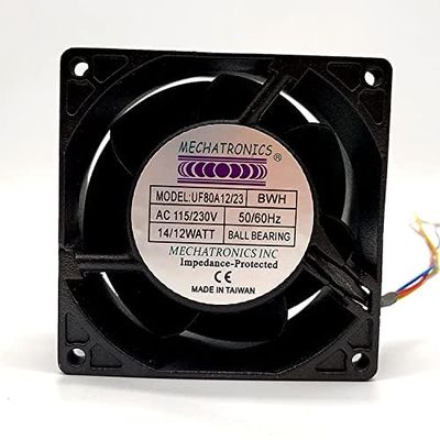 8CM 115/230V 12/14W UF80A12/23-BWH Metal High Temperature Oven Fan