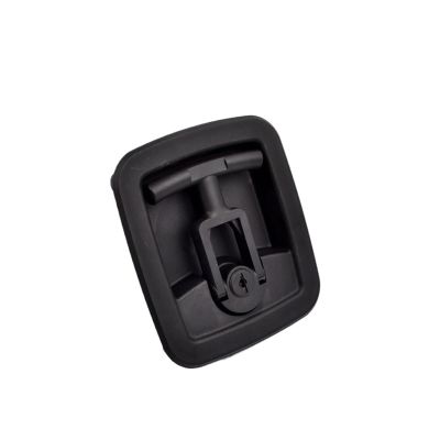 QXCIVR MS904 Plastic Container/Box Type car/Handle Pull Panel Cabinet Lock, Steel Bolt, Black,Industrial Cabinet Lock