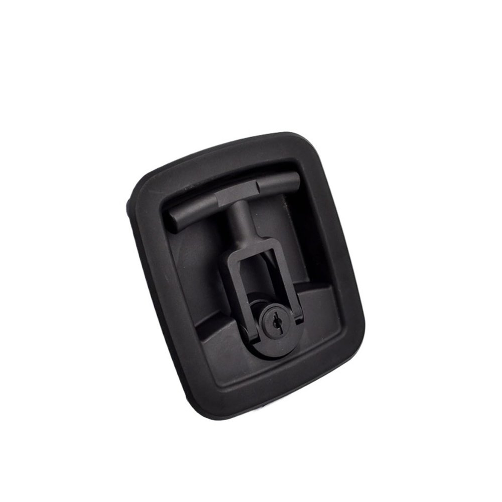 QXCIVR MS904 Plastic Container/Box Type car/Handle Pull Panel Cabinet Lock, Steel Bolt, Black,Industrial Cabinet Lock