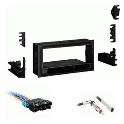 Single DIN Car Stereo Installation Kit Combo Package for Chevy Avalanche 2002 - No Factory Amplifier System