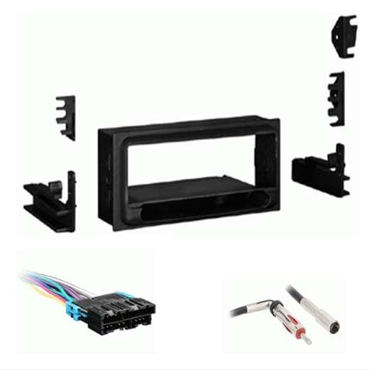 Single DIN Car Stereo Installation Kit Combo Package for Chevy Avalanche 2002 - No Factory Amplifier System