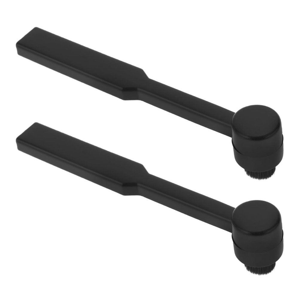 ECSiNG 2PCs Cleaning Brush 59x13mm for Record Players Needle Turntable Stylus Cleaner Brush Black