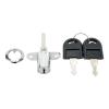 QXCIVR Door Lock Security Lock 16/19mm Cabinet Casement Cupboard Desk File Hardware Showcases Sliding Door with 2 Keys(Black 19mm) view 1