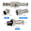 100Sets Aviation Connector,GX12 12mm 2/3/4/5/6/7 Pin Aviation Connector Docking Femal & Male M12 Circular Plug with Cover (5P) view 3