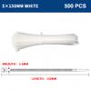 1000/250Pcs Heavy Duty Nylon Self-Locking Cable Ties,3x100mm/3x150mm/4x200mm Multi-Size Black Zip Ties for Industrial/Household/Outdoor Wiring, UV Resistant & Weatherproof Fasteners (5x150mm,20 Pack) view 2