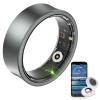 Govllfoz AI Smart Ring, Fitness Tracker with Heart Rate,Sleep Tracking, Step Tracking, 10ATM, Waterproof Smart Ring for iPhone and Android (Matte Gray, 12) view 1