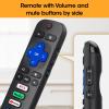 6 Pack Replacement Remote Control Only for Roku TV, Compatible for TCL Roku/Hisense Roku/Sharp/Philips/Onn Roku Smart TV(Not for Roku Stick and Box) view 3