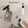 CLAIKS Electric Ceiling TV Mount  Electric Motorized Flip-Down Bracket with Remote Control, 32 to 70-Inch Flat & Curved Screens, Max VESA 600x400mm, Compatible with Flat and Pitched Roofs, Black view 2