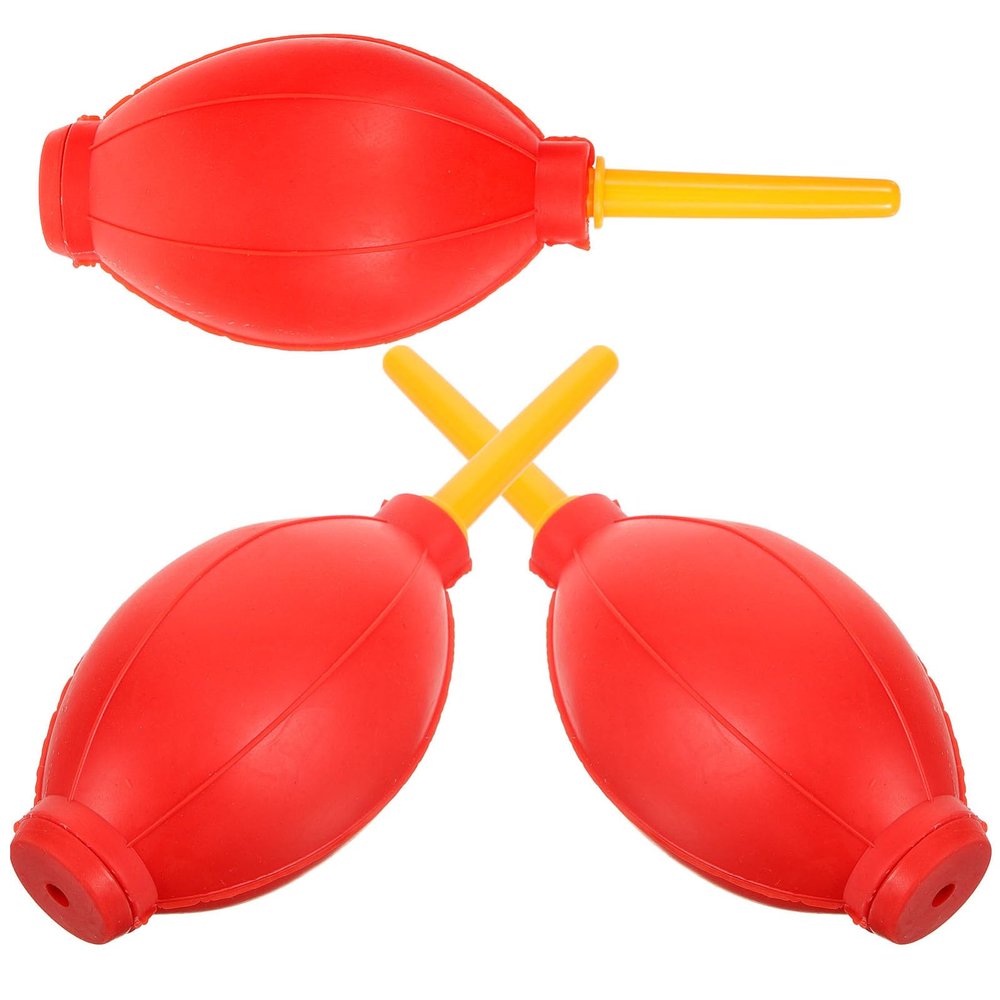 FRCOLOR 3pcs Latex Air Blower Ball for Eyelash Extensions Manual Dust Cleaner for Cameras and Computers Soft Blower Tool for Grafting and Drying Eyelashes