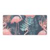 Gaming Mouse Pad Desk Mat Large Size Mouse Pad Summer Flamingo Palm Leaves LED Mouse Pad Non-Slip Base Waterproof Desktop Writing Pad for Office and Home view 1