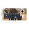 Gaming Mouse Pad Desk Mat Large Size Mouse Pad Walking Elephants Mother LED Mouse Pad Non-Slip Base Waterproof Desktop Writing Pad for Office and Home view 2