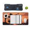 Gaming Mouse Pad Desk Mat Large Size Mouse Pad Road Bicycle LED Mouse Pad Non-Slip Base Waterproof Desktop Writing Pad for Office and Home view 4