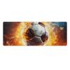 Gaming Mouse Pad Desk Mat Large Size Mouse Pad Burning Soccer Ball LED Mouse Pad Non-Slip Base Waterproof Desktop Writing Pad for Office and Home view 1