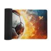 Gaming Mouse Pad Desk Mat Large Size Mouse Pad Burning Soccer Ball LED Mouse Pad Non-Slip Base Waterproof Desktop Writing Pad for Office and Home view 3