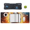 Gaming Mouse Pad Desk Mat Large Size Mouse Pad Burning Soccer Ball LED Mouse Pad Non-Slip Base Waterproof Desktop Writing Pad for Office and Home view 4