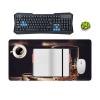 Gaming Mouse Pad Desk Mat Large Size Mouse Pad Whisky and Cigar LED Mouse Pad Non-Slip Base Waterproof Desktop Writing Pad for Office and Home view 4