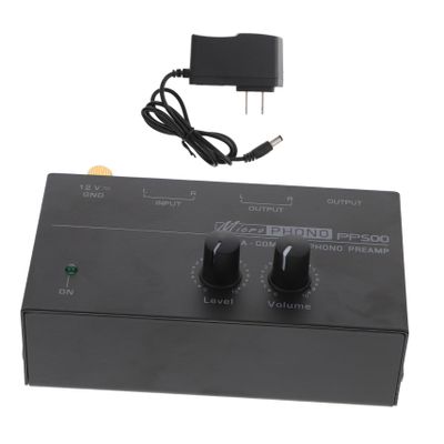 OSALADI Turntable Preamp Record Player Tube Preamp High Fidelity Stereo Inputs Volume Control Us Plug