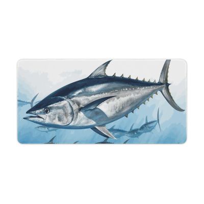 Gaming Mouse Pad Desk Mat Large Size Mouse Pad Bluefin Tuna Thunnus LED Mouse Pad Non-Slip Base Waterproof Desktop Writing Pad for Office and Home