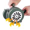 Hand Crank Siren Horn, Portable Manual Operated Air Raid Siren up to 110 Decibels, Aluminum Alloy Handheld Tornado Siren Emergency Siren for Sporting Events Fire Drill view 2