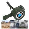 Hand Crank Siren Horn, Portable Manual Operated Air Raid Siren up to 110 Decibels, Aluminum Alloy Handheld Tornado Siren Emergency Siren for Sporting Events Fire Drill view 4