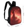 Beautiful Angel Woman with Red Wings 17 Inch Backpack Travel Laptop Backpack Business Computer Backpack with Adjustable Straps view 2