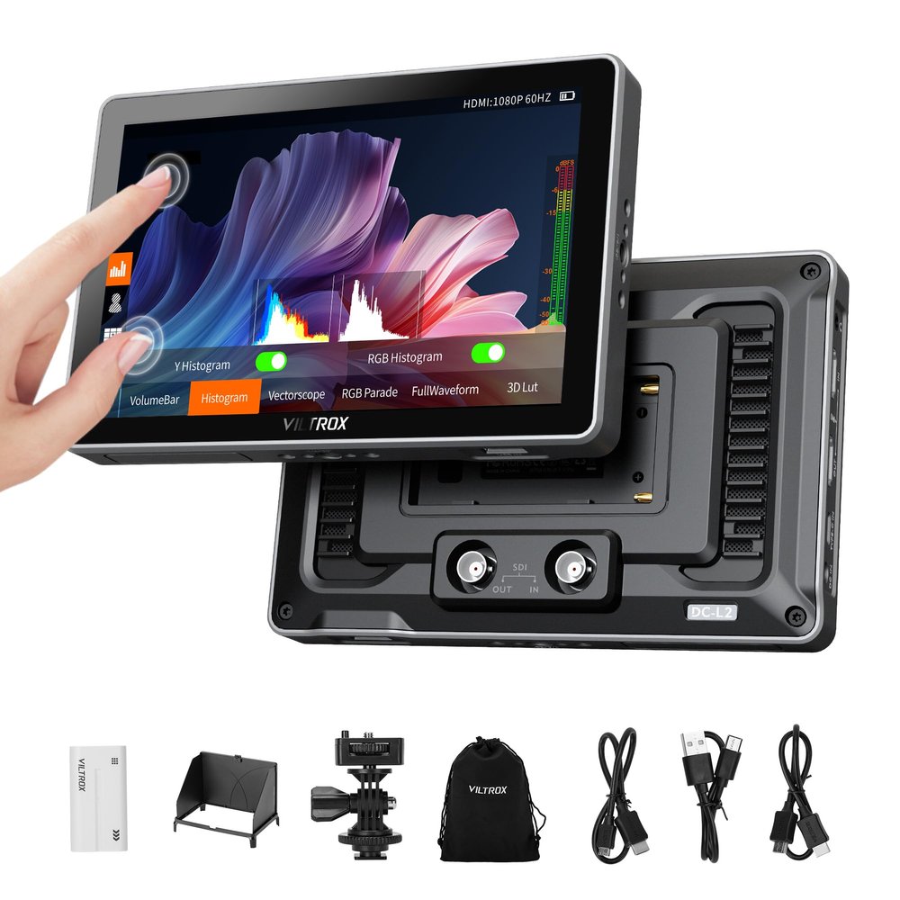 VILTROX DC-L2 7 inch Touch Screen 4K 30Hz HDMI SDI Camera Monitor
