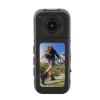 2.7K Action Camera Compact Cycling Recorder 12MP Camera Rotating Lens Camcorder Magnetic Neck Strap 60min Runtime (Black) view 2