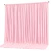 10x10ft Pink Backdrop Curtain Panels for Parties - Wrinkle Free Polyester Photo Curtain Backdrop Wedding Back Drop Fabric Drapes for Party Decorations Background for Photography view 1