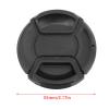 Acouto 52mm Camera Lens Cover Dust Scratch Proof Center Pinch Lens Cover with Anti Lost Safety Rope (55mm) view 2