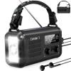 Emergency Weather Radio (Condor 1) NOAA/AM/FM with 74000mWh Portable Radio, USB-C/Solar/Hand Crank Charging, SOS Alarm, Flashlight, Reading Lamp & Survival Handle Kit for Indoor/Outdoor Emergency view 1