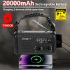 Emergency Weather Radio (Condor 1) NOAA/AM/FM with 74000mWh Portable Radio, USB-C/Solar/Hand Crank Charging, SOS Alarm, Flashlight, Reading Lamp & Survival Handle Kit for Indoor/Outdoor Emergency view 2